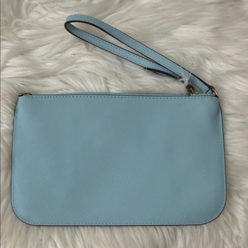 Kate Spade Light Blue Wristlet Clutch. NWOT - Picture 3 of 7